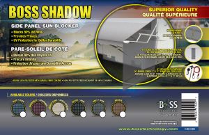 Boss Shadow Sun-Blocker Side Panel 8' Black